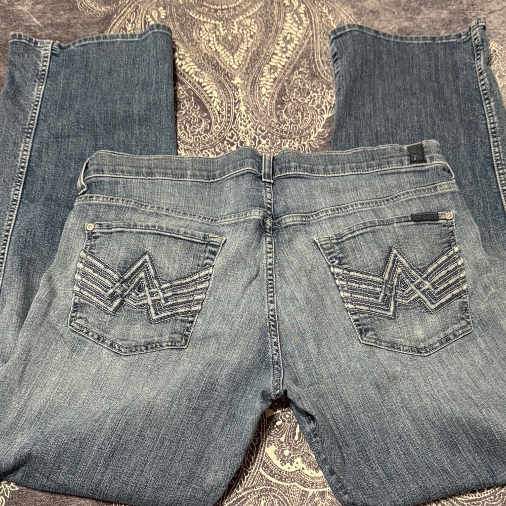 7 For All Mankind Relaxed Blue Jeans